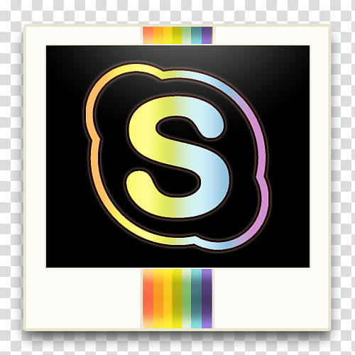 Polaroids Social Icons, Skype transparent background PNG clipart