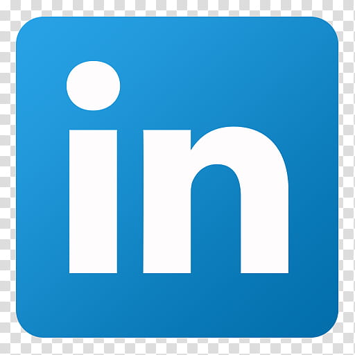 Flat Gradient Social Media Icons, Linkedin, In logo art transparent background PNG clipart