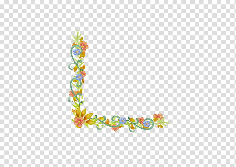 Morning glory, yellow and orange flower corner frame transparent background PNG clipart