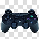 PS Dock Icons, BlackControllerFront, black Sony PS controller illustration transparent background PNG clipart