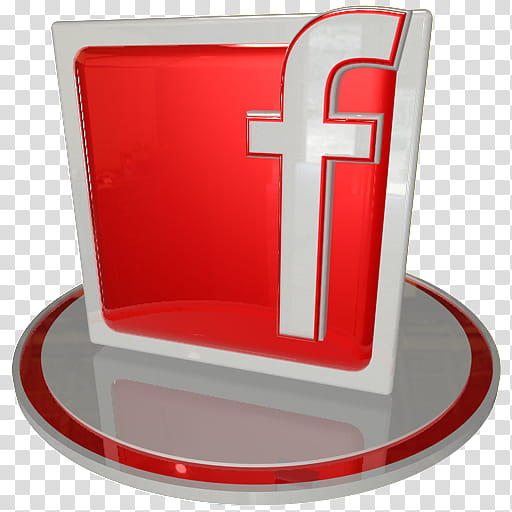 40 Transparent Red Facebook Logo Png