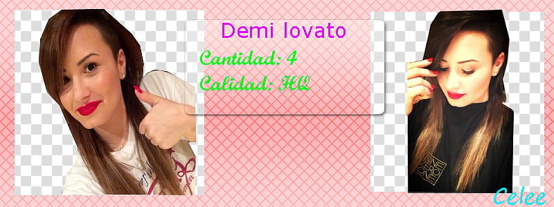 Demi lovato con el pelo Marron transparent background PNG clipart