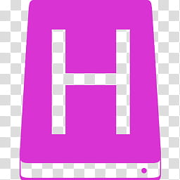 MetroID Icons, purple letter h folder icon transparent background PNG clipart