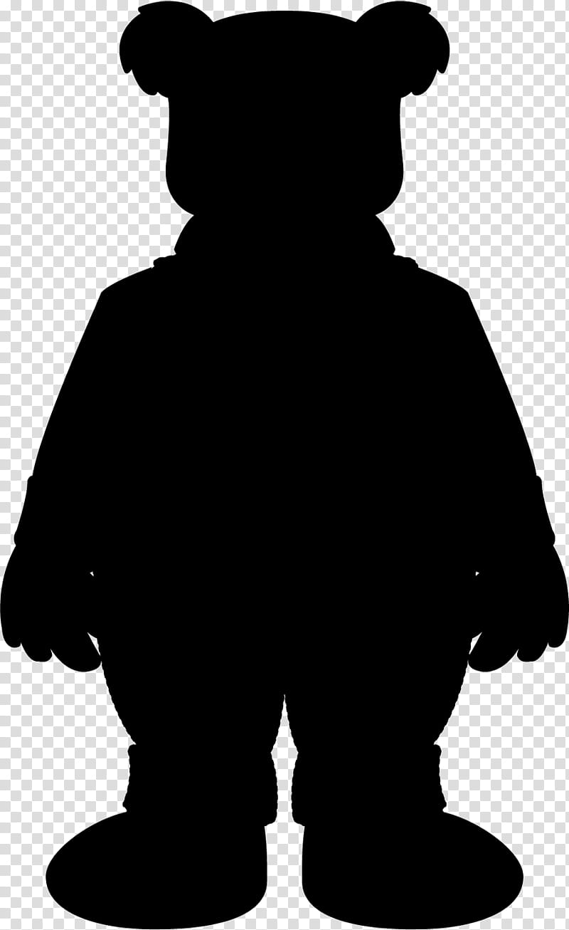 Bear, Dog, Male, Character, Silhouette, Snout, Black M, Standing transparent background PNG clipart