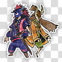 Okami Characters Icon , Oki and Kai transparent background PNG clipart