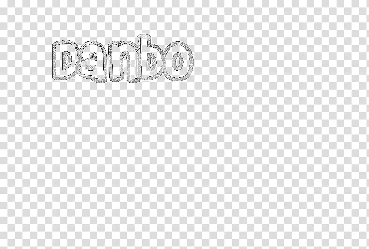 Danbo, Danbo text transparent background PNG clipart