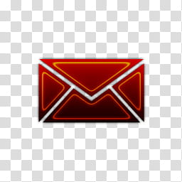 Red Hot ASL PSD Icons, email-webtreatsetc, message envelope illustration transparent background PNG clipart