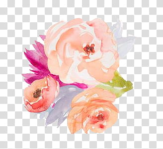 Crystals Flowers, orange roses painting transparent background PNG clipart