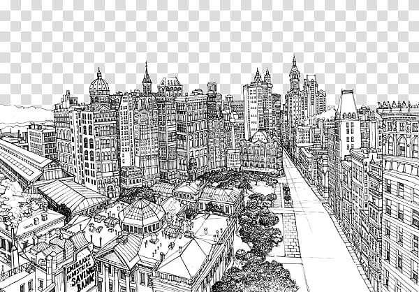 Doodle City s, city landscape illustration transparent background PNG clipart
