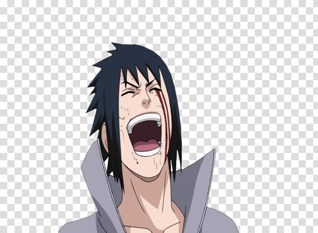 Laughing Sasuke Shippuden Render transparent background PNG clipart
