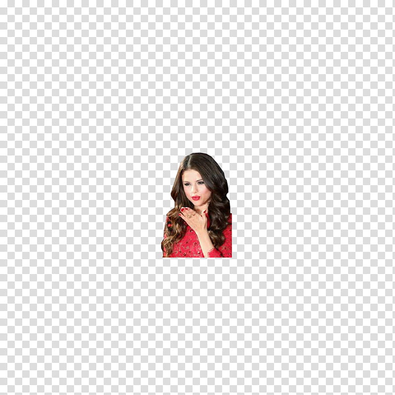 Selena gomez rojo transparent background PNG clipart