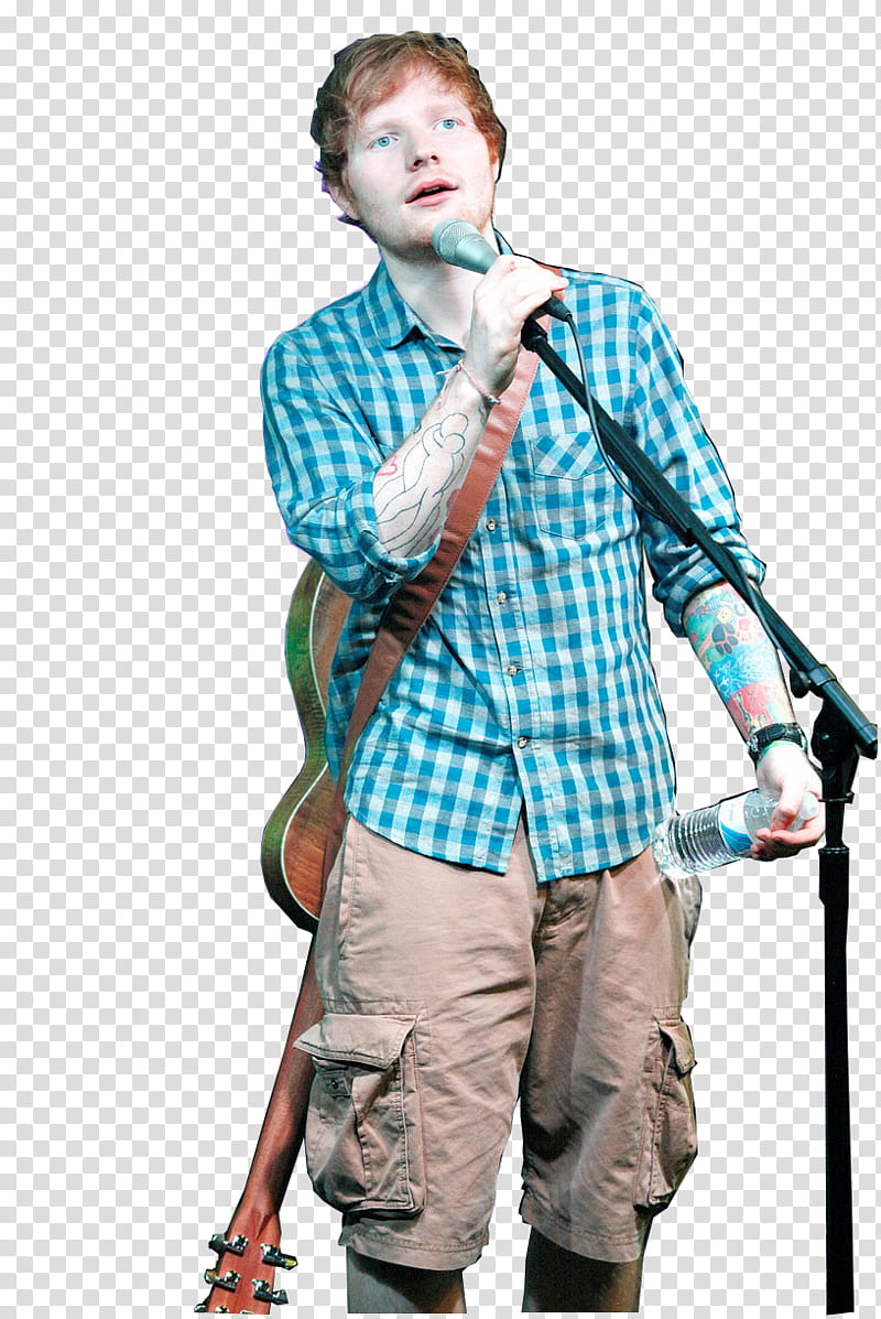 Ed Sheeran presentacion  de Julio , Ed Sheeran holding microphone transparent background PNG clipart
