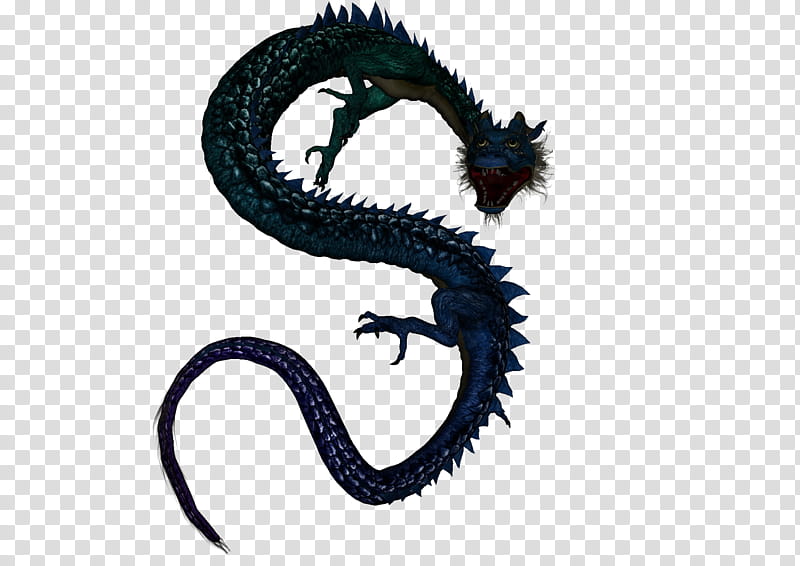 Asian Dragon , black dragon forming letter transparent background PNG clipart