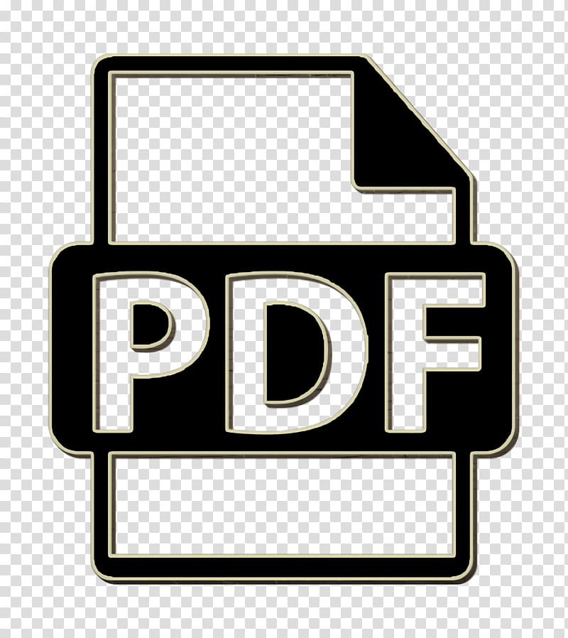 interface icon Pdf file format symbol icon Pdf icon, Text, Logo, Rectangle transparent background PNG clipart