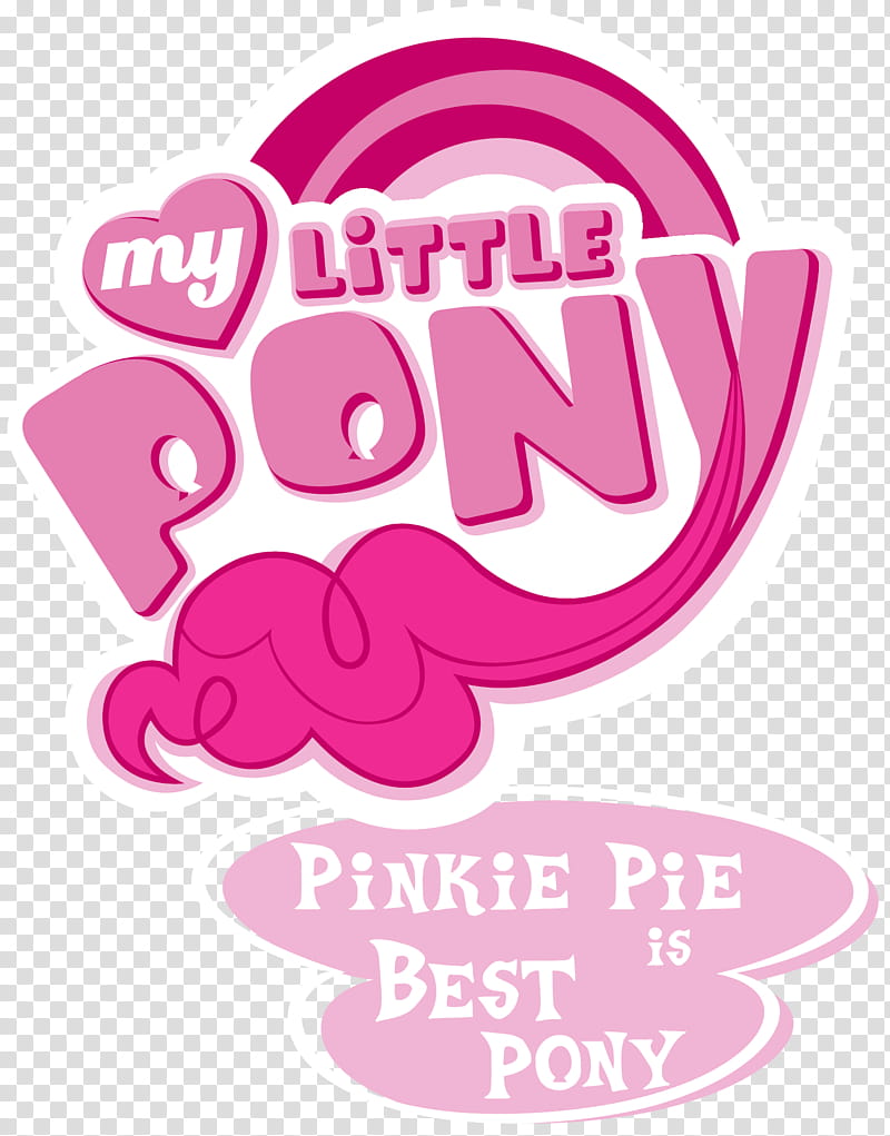 Fanart MLP My Little Pony Logo Pinkie Pie, My Little Pony Pinkie Pie transparent background PNG clipart