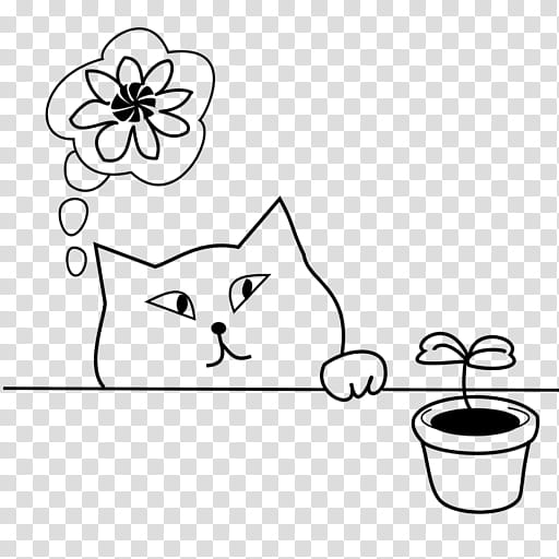 Cat And Dog, Expectation, Kitten, Veterinarian, Meow, Drawing, Emotion, Line Art transparent background PNG clipart