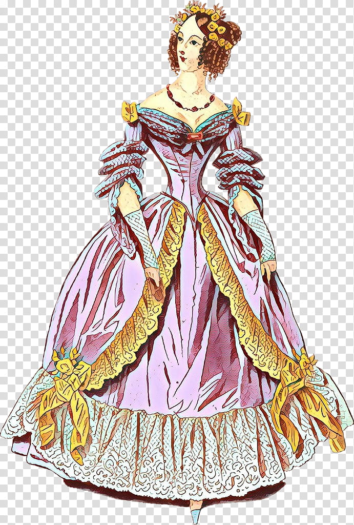costume design victorian fashion fashion design costume dress, Gown, Hoopskirt transparent background PNG clipart