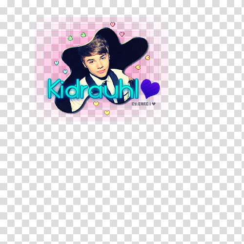 KIDRAUHL, Justin Bieber with blue text overlay transparent background PNG clipart