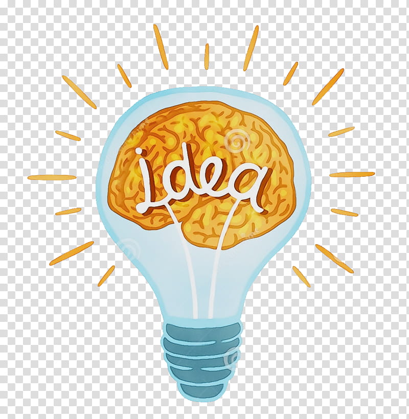 Light Bulb, Brain, Creativity, Idea, Incandescent Light Bulb, Human Brain, Food, Dish transparent background PNG clipart