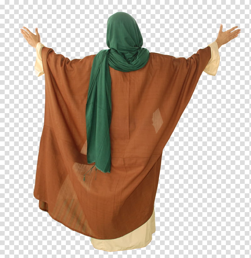 Arab old style clothes, brown robe transparent background PNG clipart