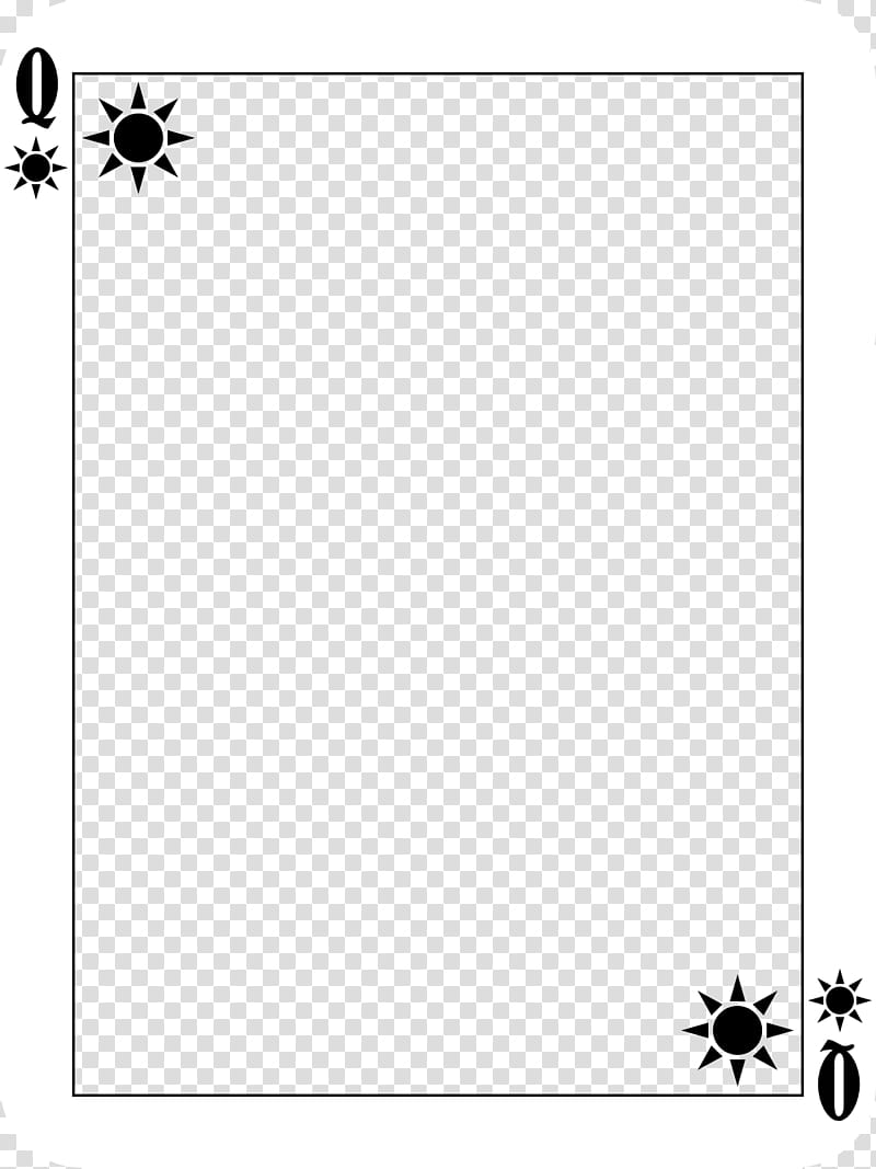 Face Card Black Suns frame set  transparent background PNG clipart