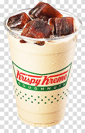 Krispy Kreme milk beverage transparent background PNG clipart