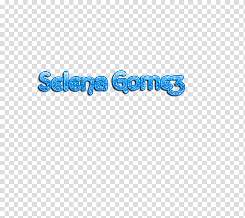 TEXTOS DE SELENA GOMEZ, blue Selena Gomez name graphic transparent background PNG clipart