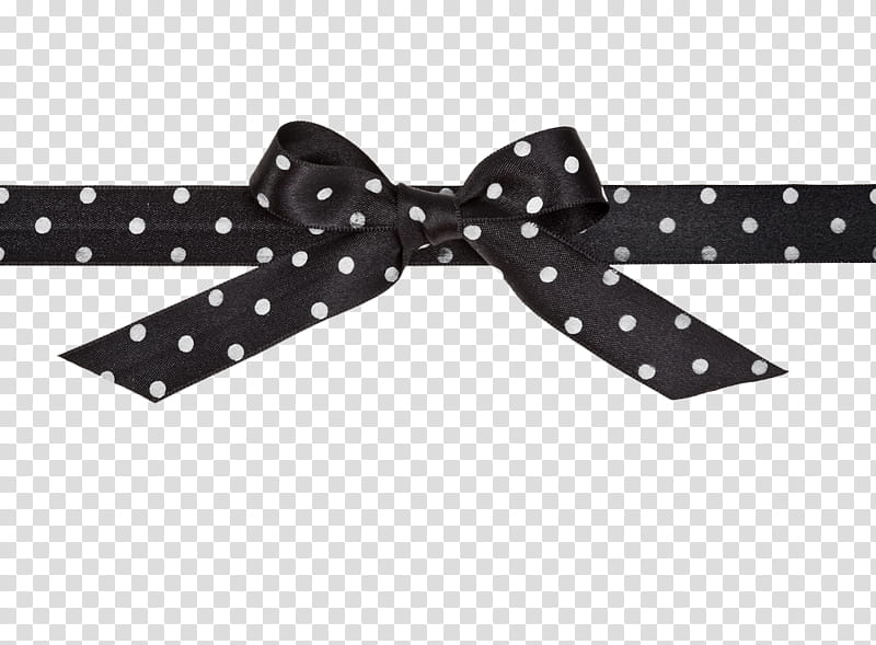 Christmas Resource , black and white polka-dot ribbon transparent background PNG clipart