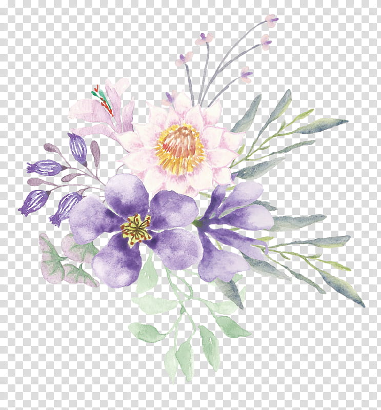 Purple Watercolor Flower, Paper, Letter, Papel De Carta, Envelope, Stationery, Invitation, Notebook transparent background PNG clipart