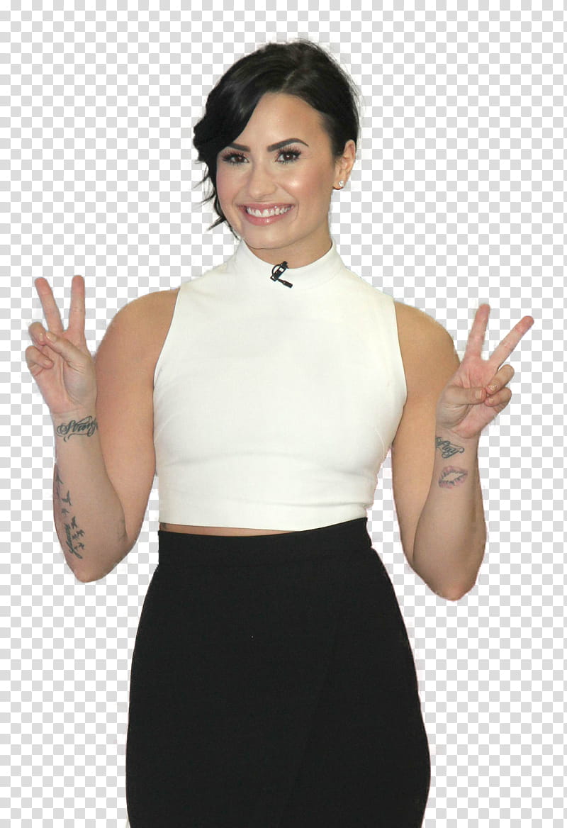 Demi Lovato  ,  transparent background PNG clipart
