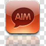 AIM logo transparent background PNG clipart