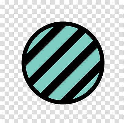 Monster High, teal and black striped planet logo transparent background PNG clipart