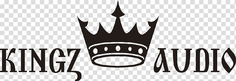 Crown Logo, King, Text, Black And White transparent background PNG clipart