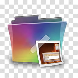 colorabo files, folder rainbow icon transparent background PNG clipart