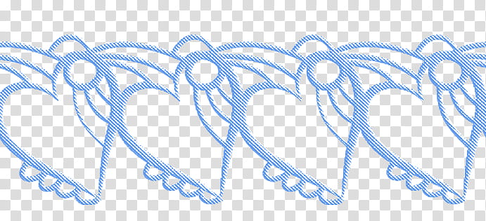 Valentine day lace, blue heart transparent background PNG clipart