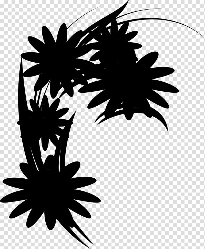 Flower, Cartoon, Aztecs, Big, Blackandwhite, Plant, Daisy Family, Wildflower transparent background PNG clipart