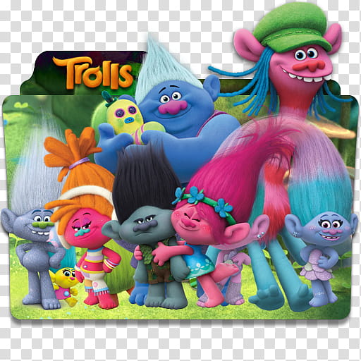 Trolls  Folder Icon Mega , Trolls v logo , Trolls file icon transparent background PNG clipart