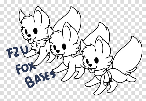 FU LINEART Fox bases transparent background PNG clipart