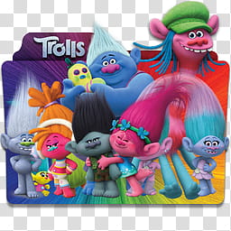 Trolls  Folder Icon Mega , Trolls v_x, Trolls transparent background PNG clipart