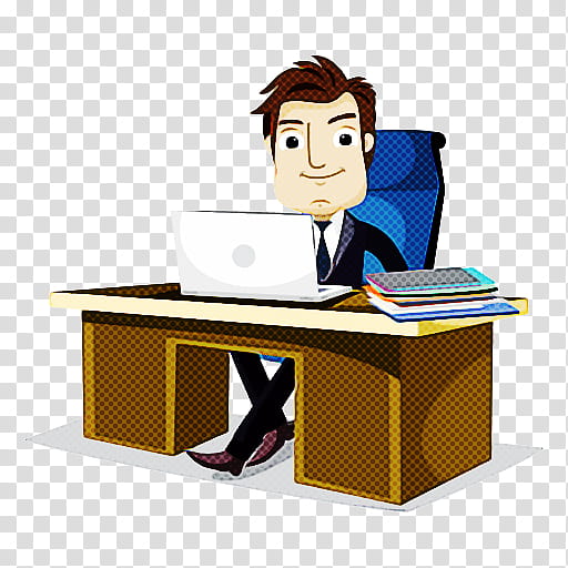 Bank, Cartoon, Businessperson, Office, Desk, Editorial Cartoonist, Computer Desk, Furniture transparent background PNG clipart