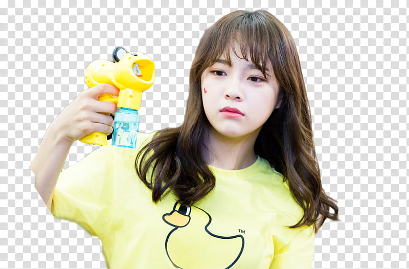 RENDER  S SEJEONG, woman holding toy gun transparent background PNG clipart