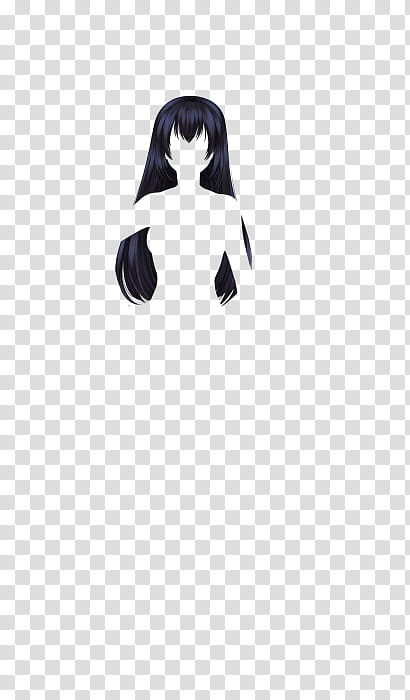 black haired female character transparent background PNG clipart