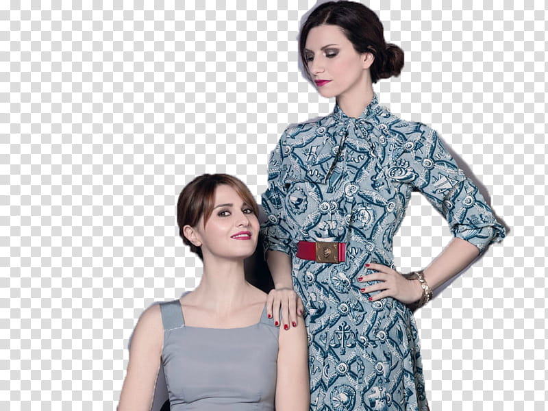 Laura Pausini e Paola Cortellesi transparent background PNG clipart