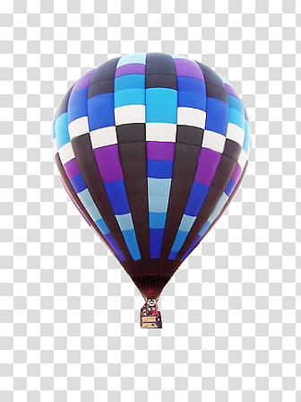 Let Fly S, purple, black, and white checked hot air balloon art transparent background PNG clipart