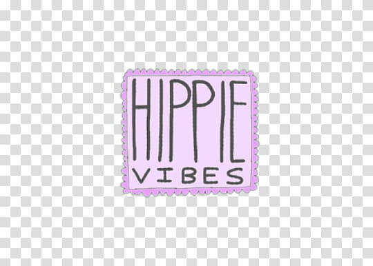 s, Hippie Vibes signage transparent background PNG clipart