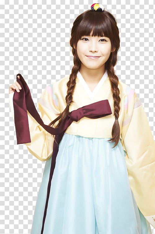 IU In Hanbok transparent background PNG clipart