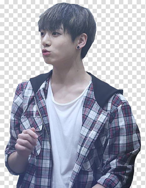 Jungkook in checkered polo - BTS Jeon Jungkook