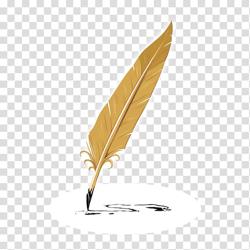 Leaf Drawing, Quill, Feather, Pen, Ink, Painter, Portrait Of The Postman Joseph Roulin, Fountain Pen transparent background PNG clipart
