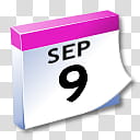 WinXP ICal, september  calendar transparent background PNG clipart