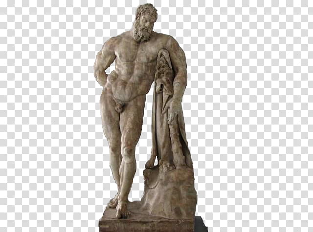 Greek Statues, topless man concrete Statue illustration transparent background PNG clipart